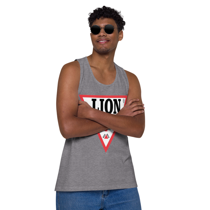 Lion Of Judah Spinoff Of Guess Design Men’s premium tank top