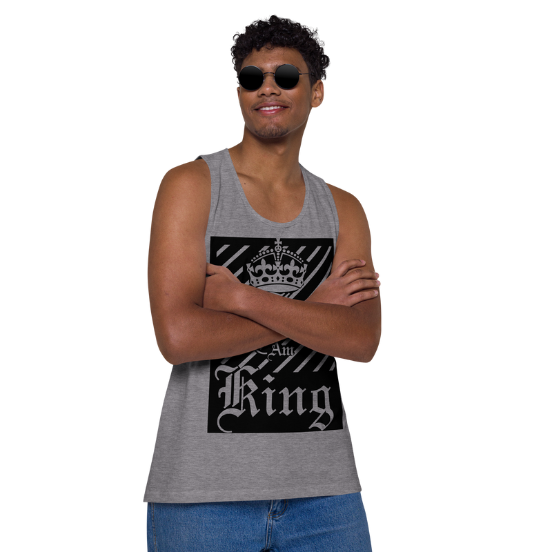 I am King Men’s premium tank top