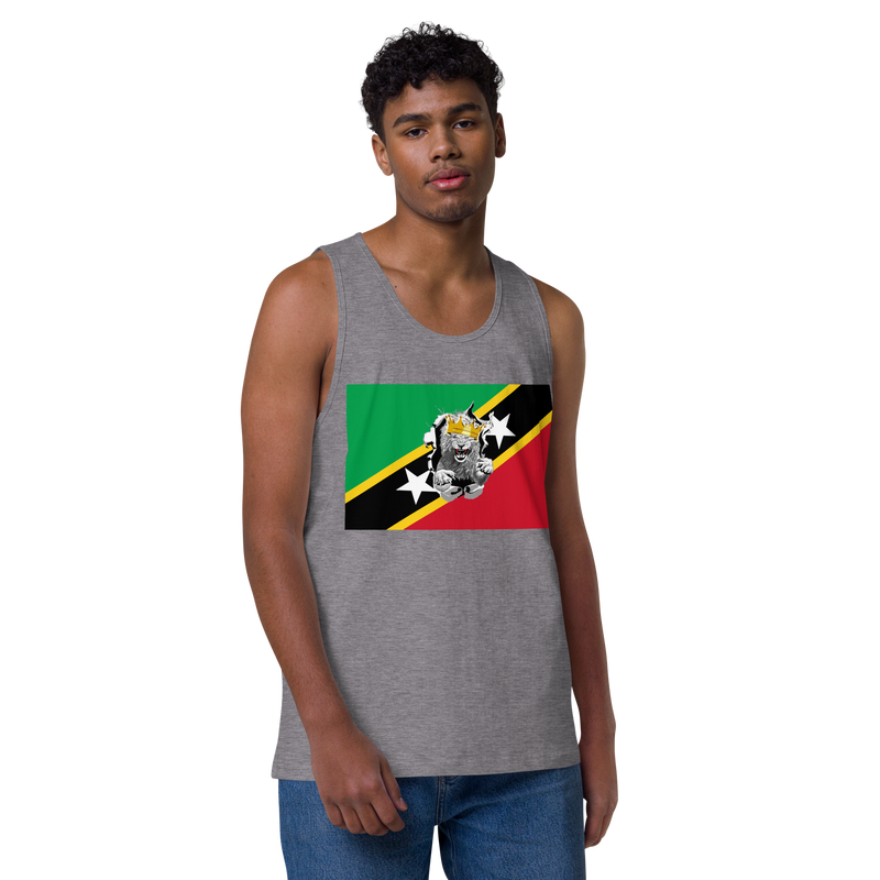West Indian Lion of Judah Men’s premium tank top