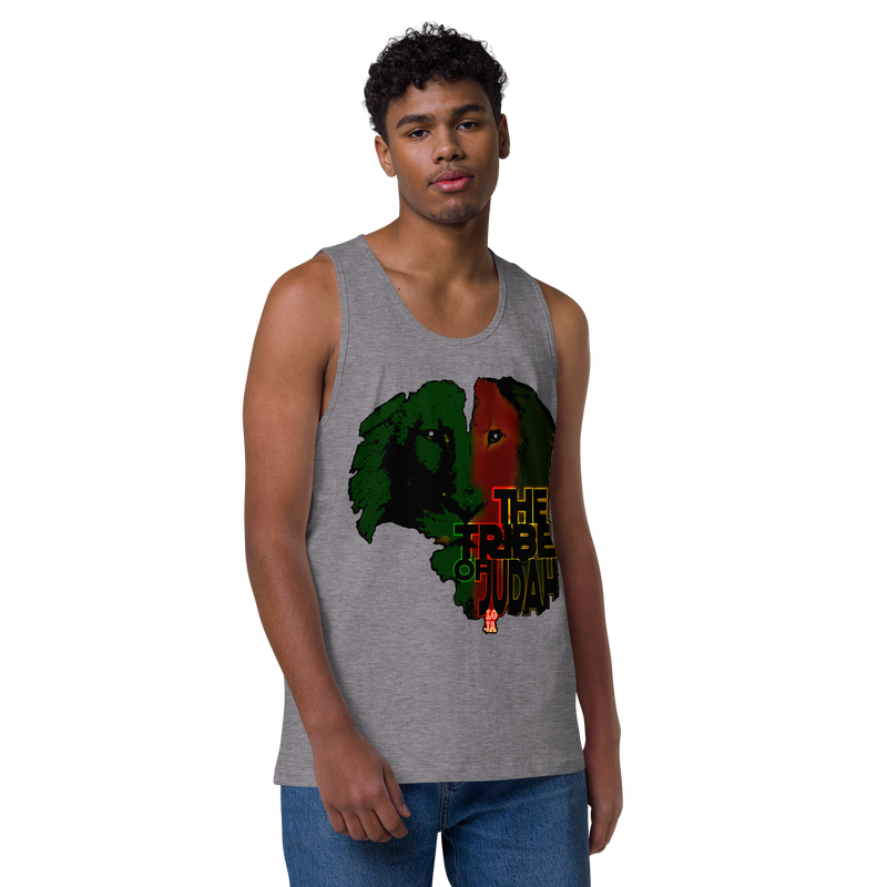 Tribe Of Judah Lion Design Men’s premium tank top