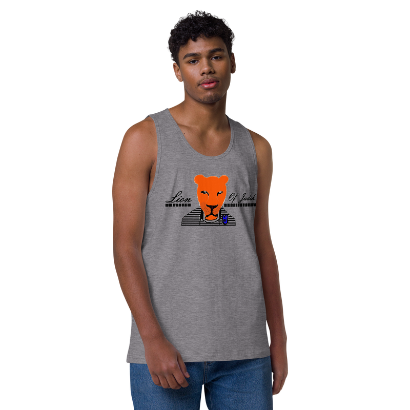Lion Of Judah Men’s premium tank top