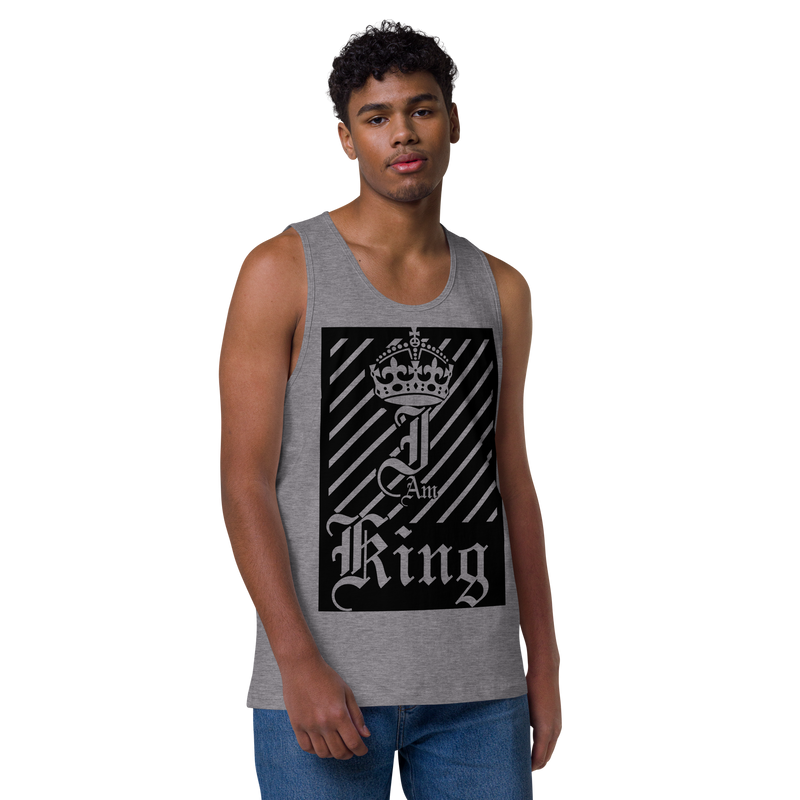 I am King Men’s premium tank top