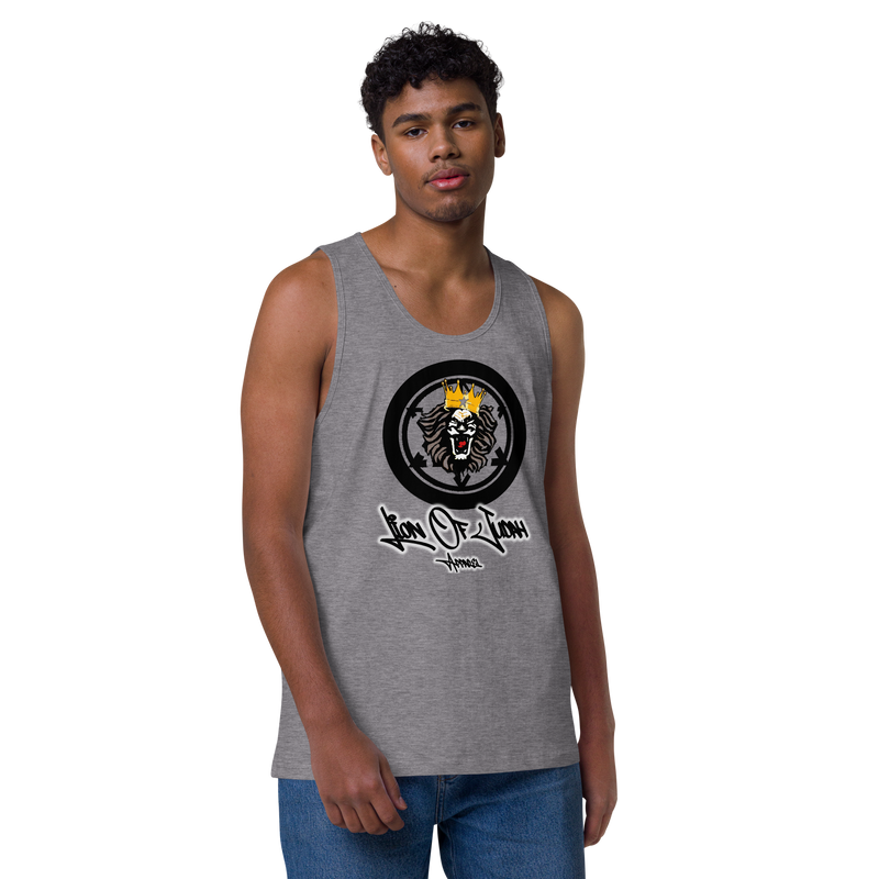 Lion Of Judah Apparel Lion Design Men’s Premium Tank Top