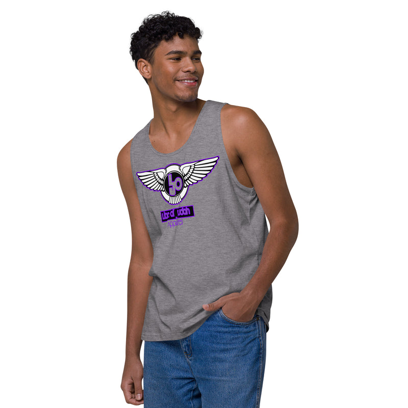 Lion Of Judah Purple Design logo Men’s premium tank top