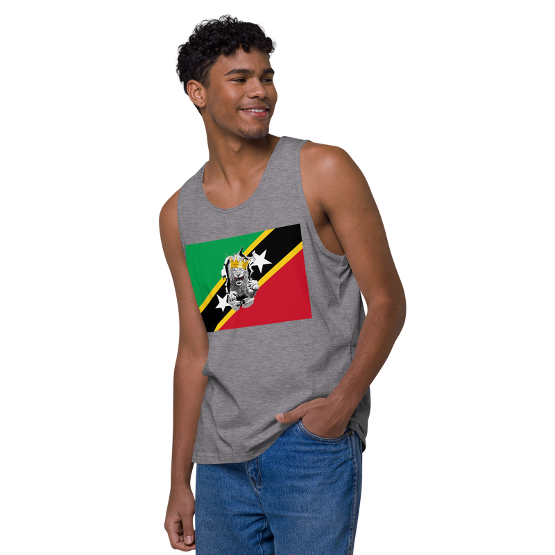 West Indian Lion of Judah Men’s premium tank top