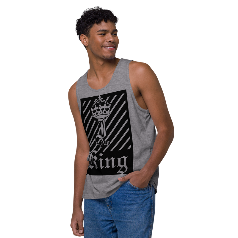 I am King Men’s premium tank top