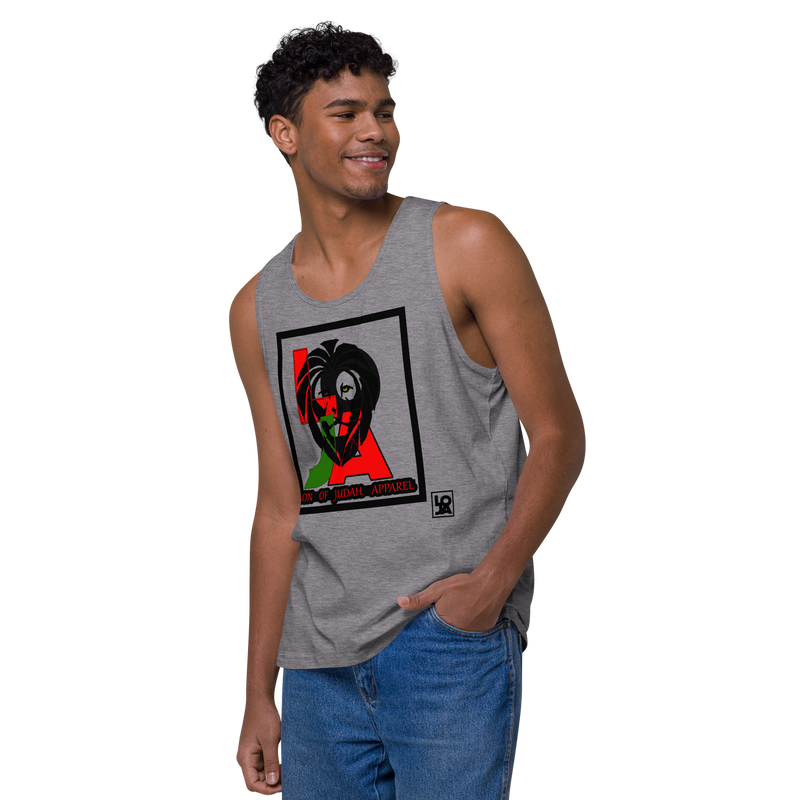Lion Of Judah (L.O.J.A) Design Men’s Premium Tank Top