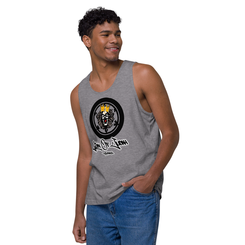 Lion Of Judah Apparel Lion Design Men’s Premium Tank Top