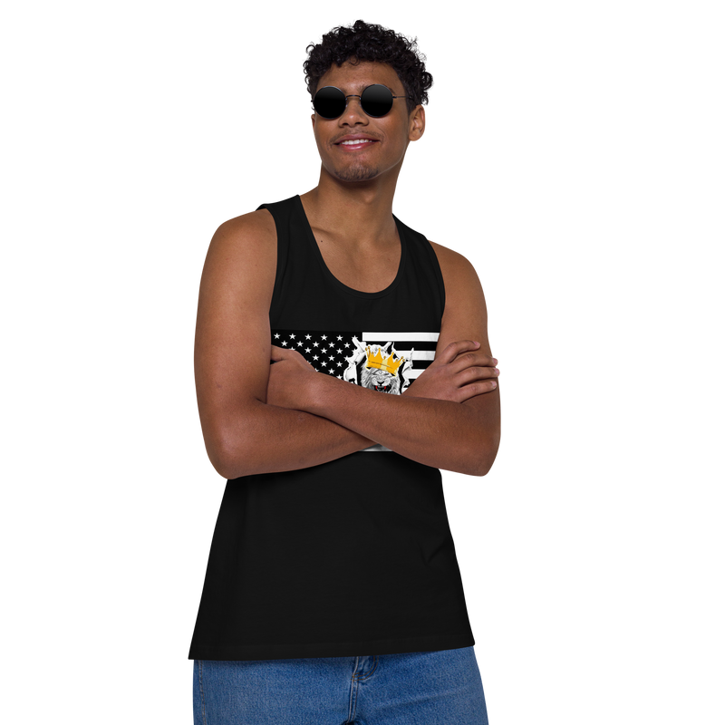 Lion Of Judah Flag Design Men’s premium tank top