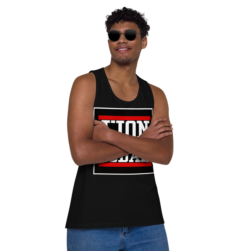 Lion of Judah logo Design Men’s premium tank top