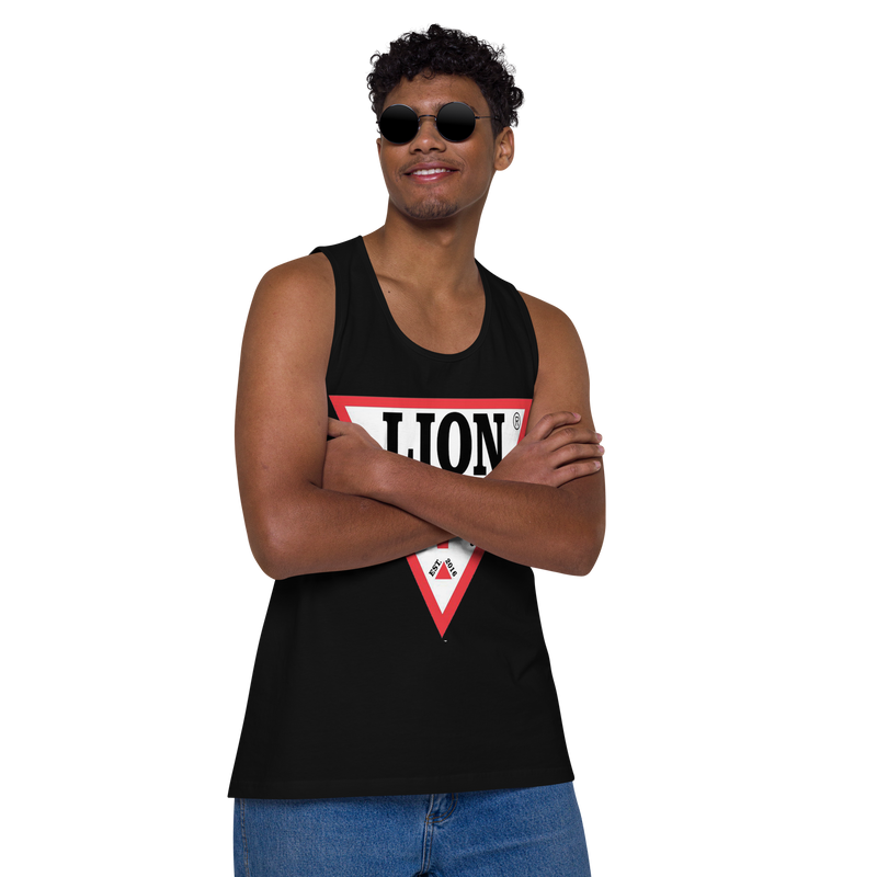 Lion Of Judah Spinoff Of Guess Design Men’s premium tank top