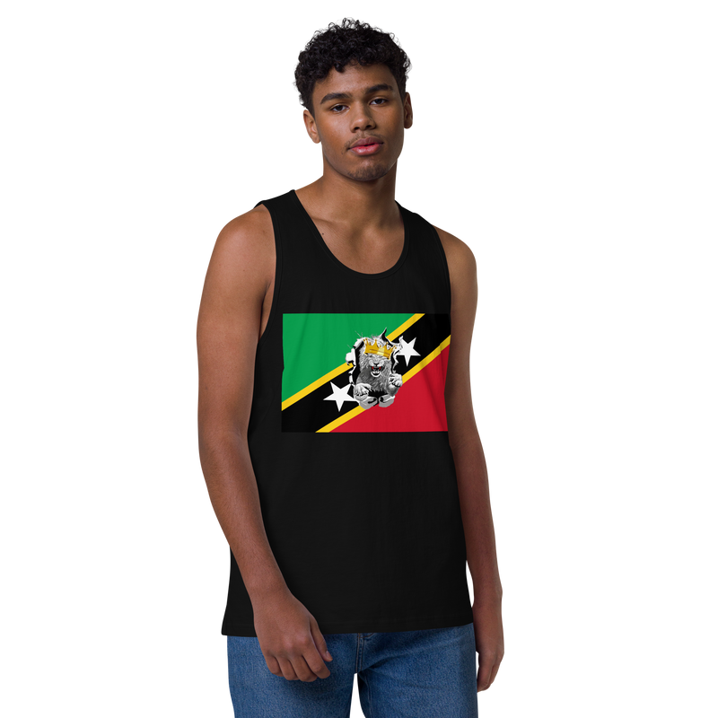 West Indian Lion of Judah Men’s premium tank top