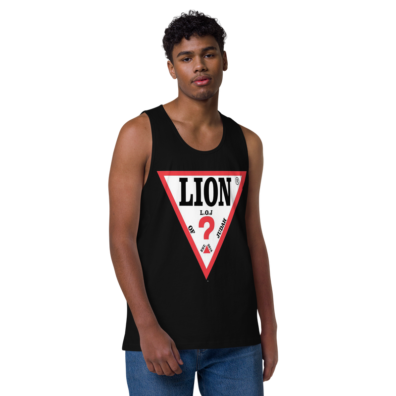 Lion Of Judah Spinoff Of Guess Design Men’s premium tank top