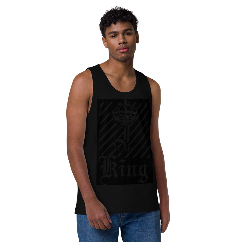 I am King Men’s premium tank top