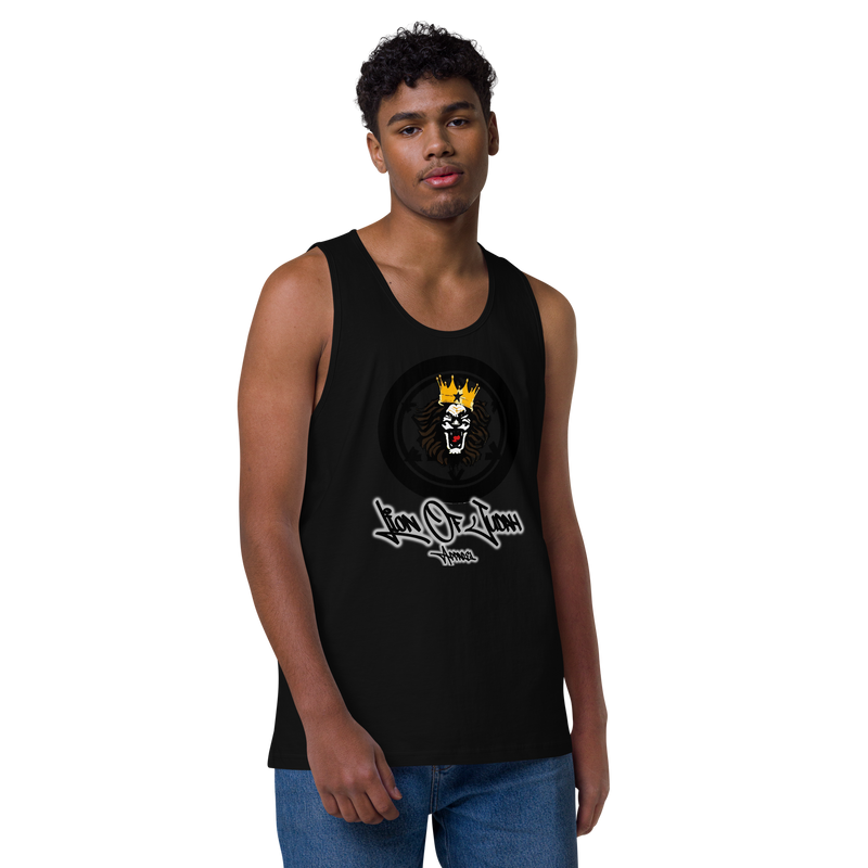 Lion Of Judah Apparel Lion Design Men’s Premium Tank Top