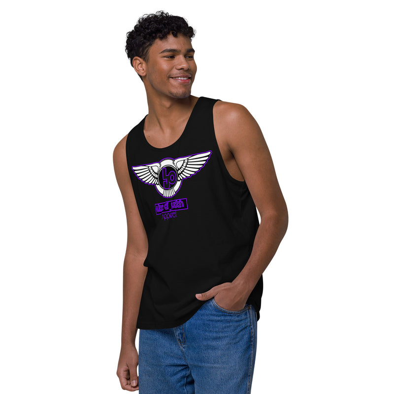 Lion Of Judah Purple Design logo Men’s premium tank top