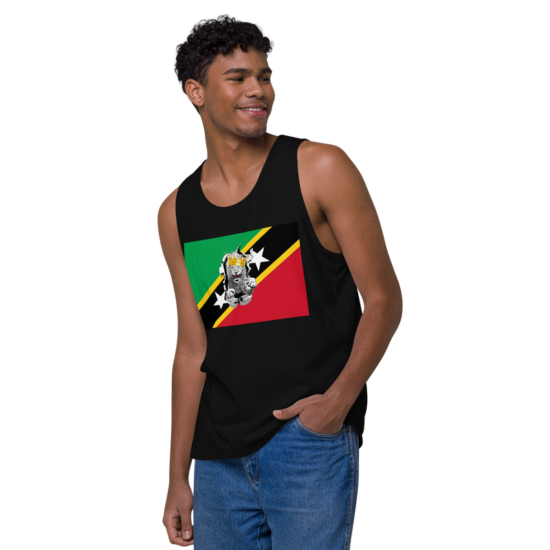 West Indian Lion of Judah Men’s premium tank top