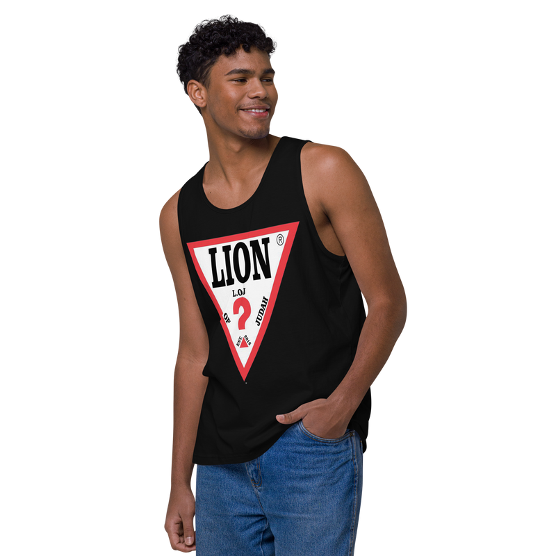 Lion Of Judah Spinoff Of Guess Design Men’s premium tank top