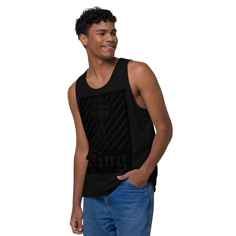 I am King Men’s premium tank top