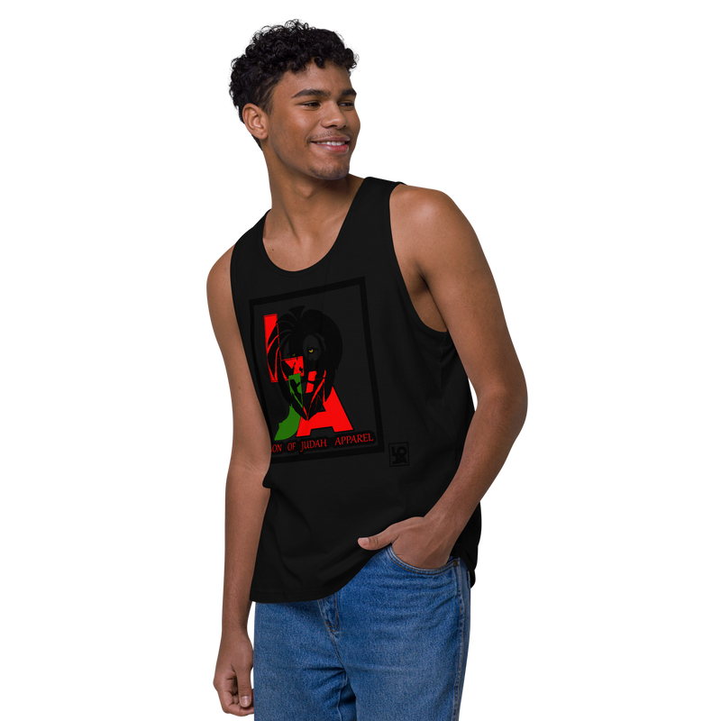 Lion Of Judah (L.O.J.A) Design Men’s Premium Tank Top