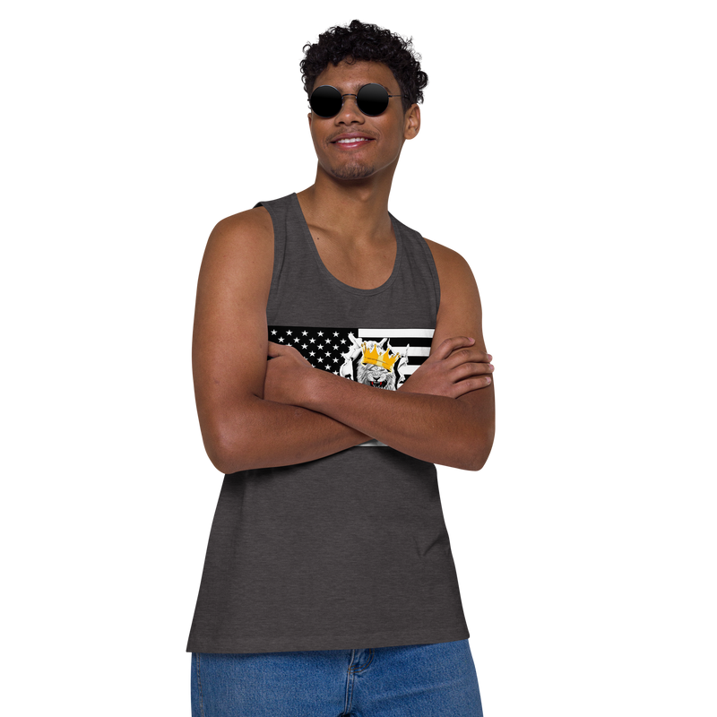 Lion Of Judah Flag Design Men’s premium tank top