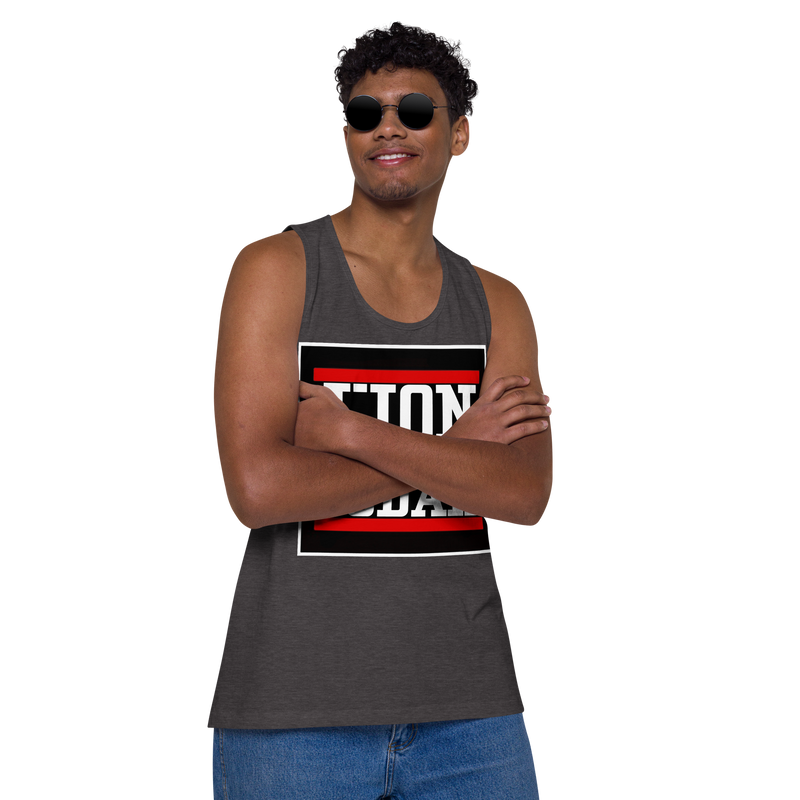 Lion of Judah logo Design Men’s premium tank top