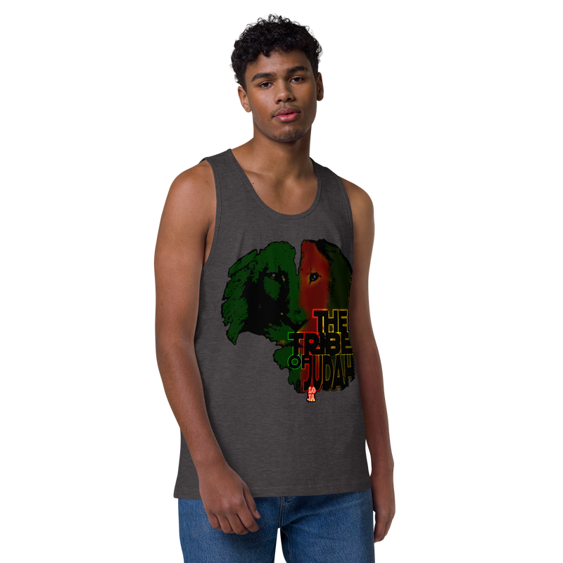 Tribe Of Judah Lion Design Men’s premium tank top