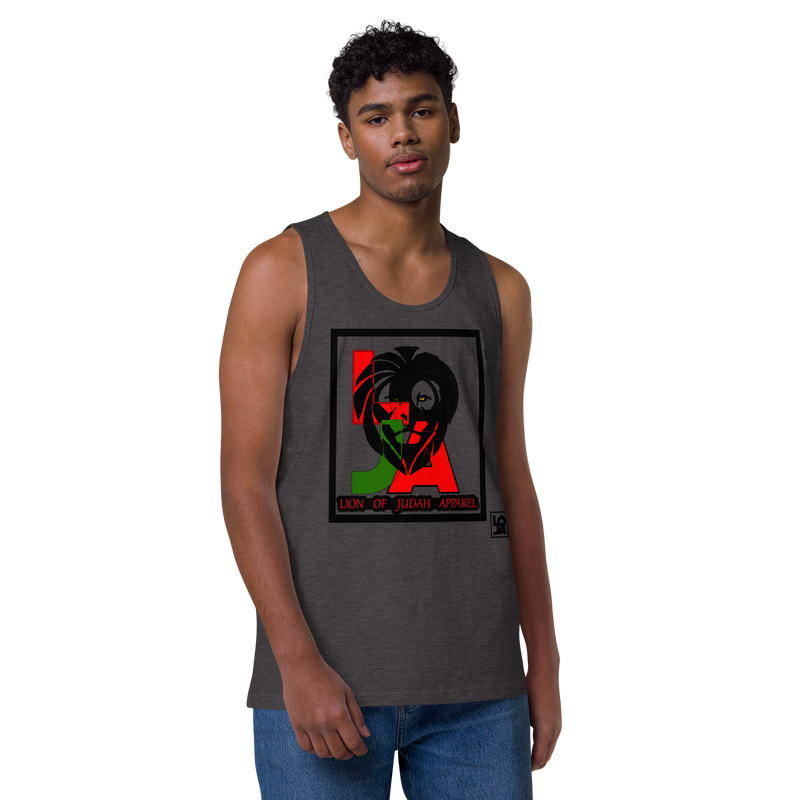 Lion Of Judah (L.O.J.A) Design Men’s Premium Tank Top