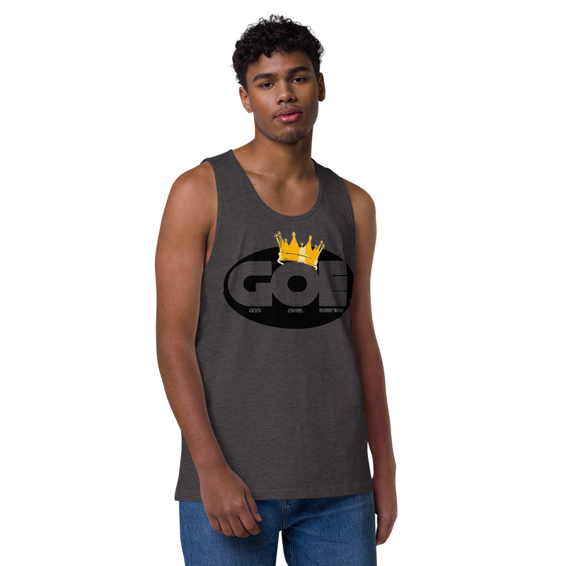 God Over Everything Design Men’s Premium Tank Top