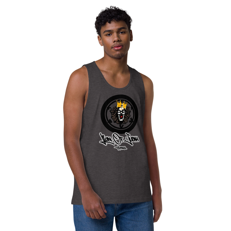 Lion Of Judah Apparel Lion Design Men’s Premium Tank Top