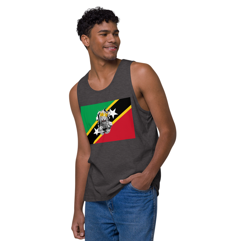 West Indian Lion of Judah Men’s premium tank top