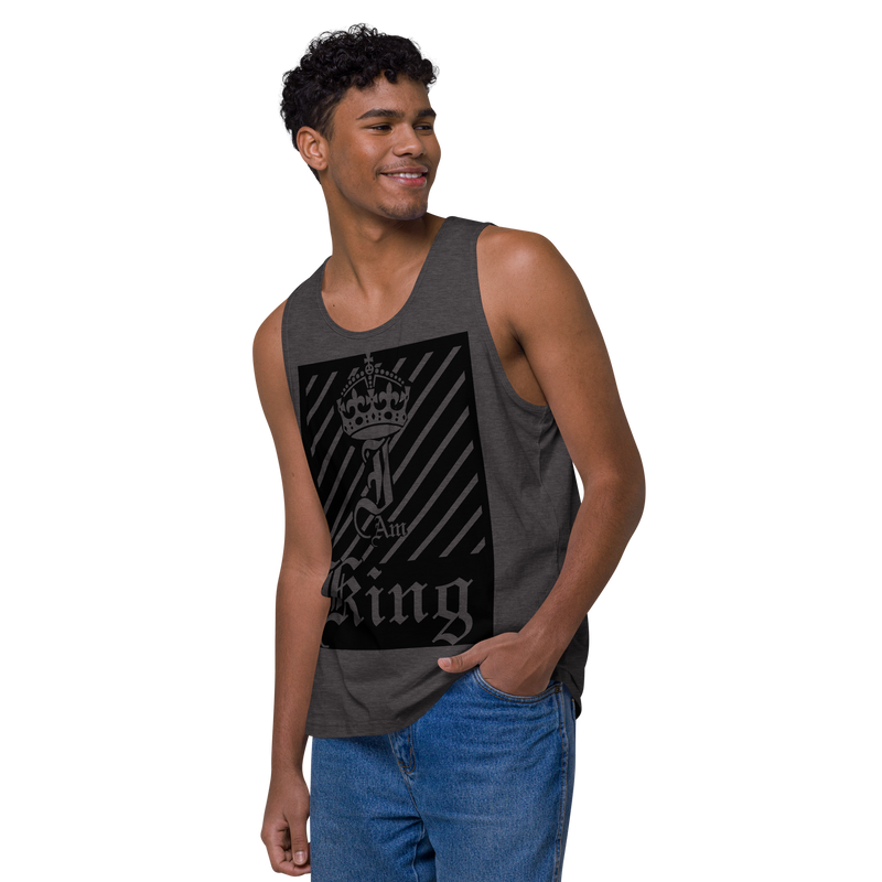I am King Men’s premium tank top