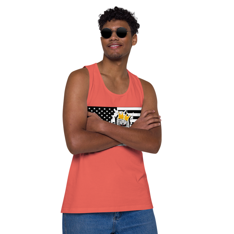 Lion Of Judah Flag Design Men’s premium tank top