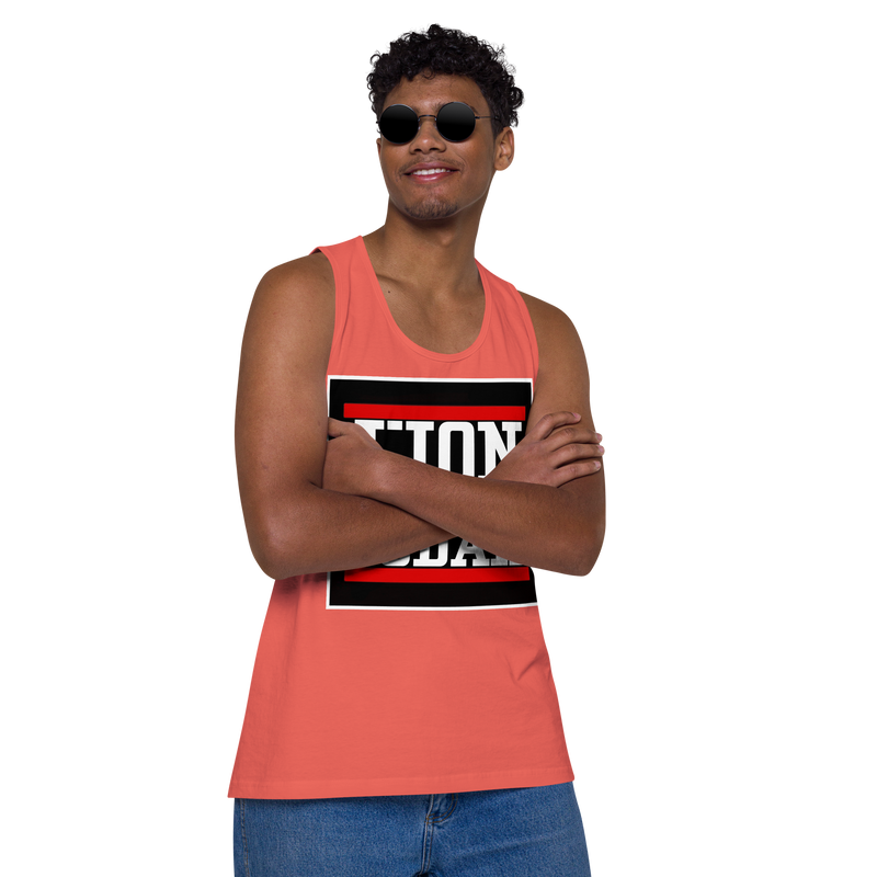 Lion of Judah logo Design Men’s premium tank top