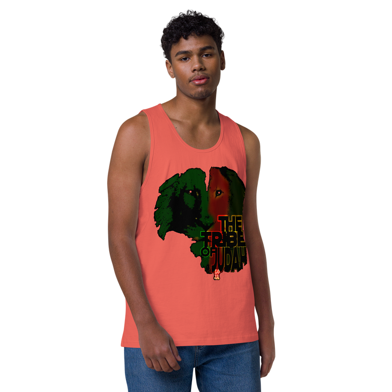 Tribe Of Judah Lion Design Men’s premium tank top