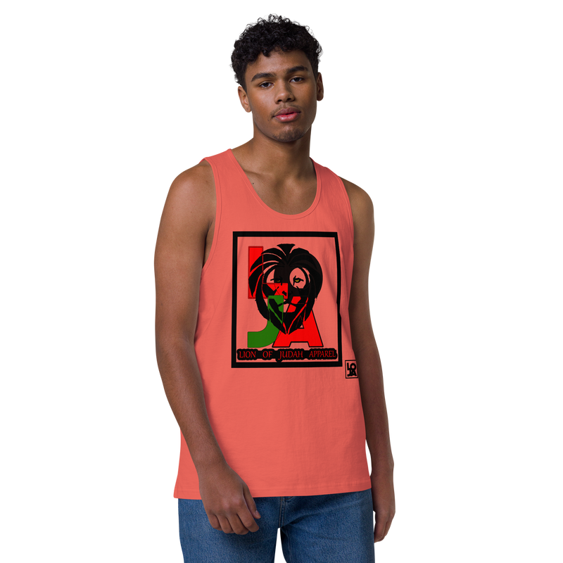 Lion Of Judah (L.O.J.A) Design Men’s Premium Tank Top