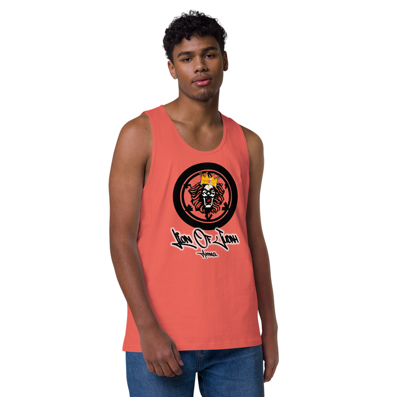 Lion Of Judah Apparel Lion Design Men’s Premium Tank Top