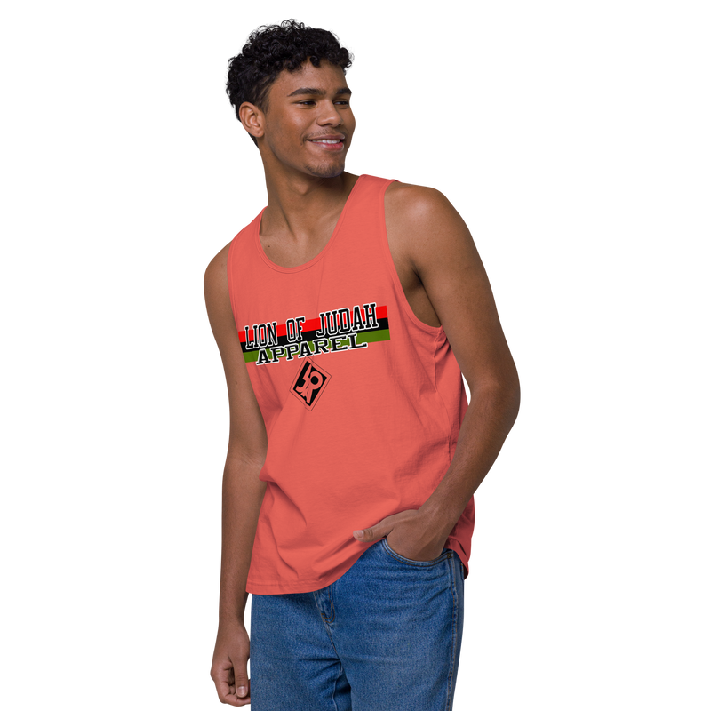 Lion Of Judah Apparel Brand Design Men’s premium tank top