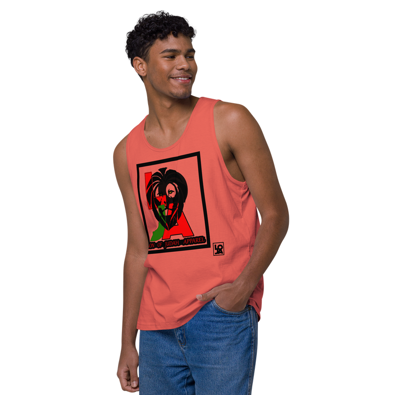 Lion Of Judah (L.O.J.A) Design Men’s Premium Tank Top