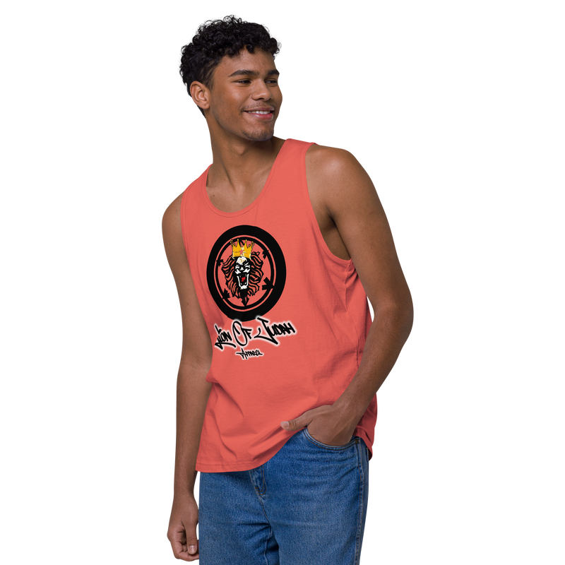 Lion Of Judah Apparel Lion Design Men’s Premium Tank Top