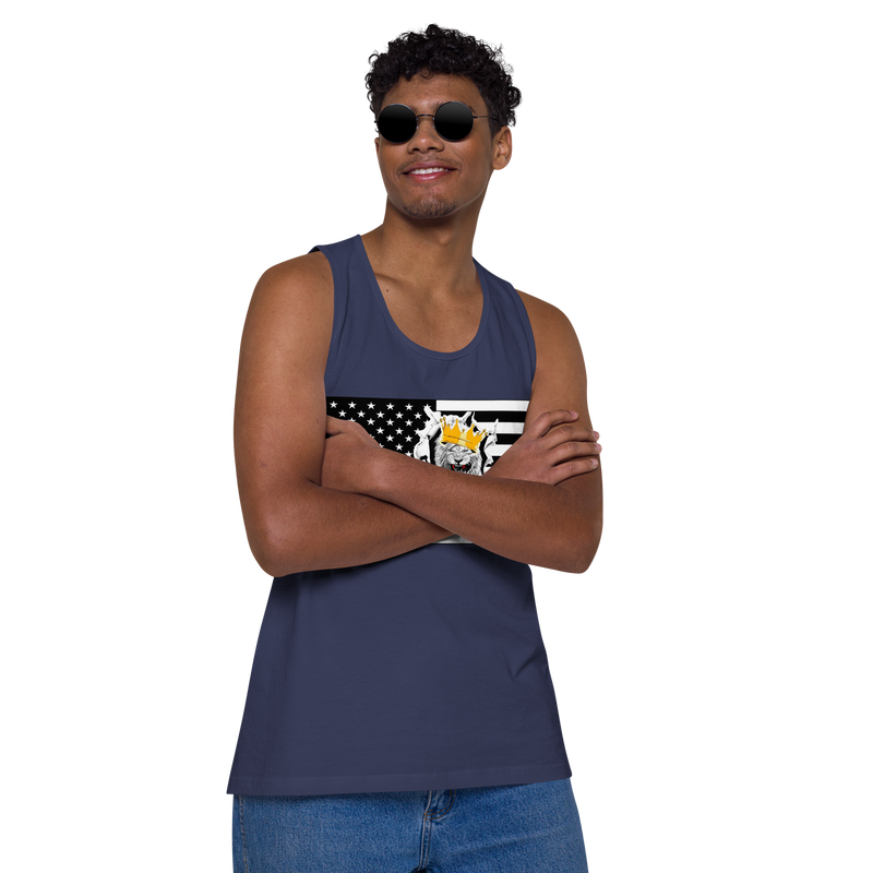 Lion Of Judah Flag Design Men’s premium tank top