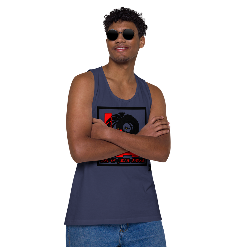 Lion Of Judah (L.O.J.A) Design Men’s Premium Tank Top