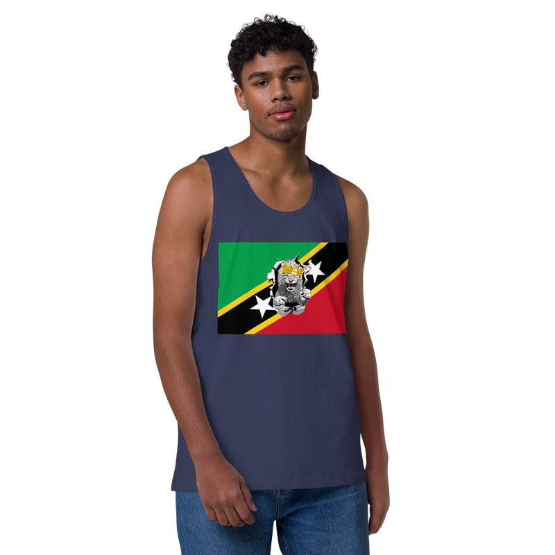 West Indian Lion of Judah Men’s premium tank top