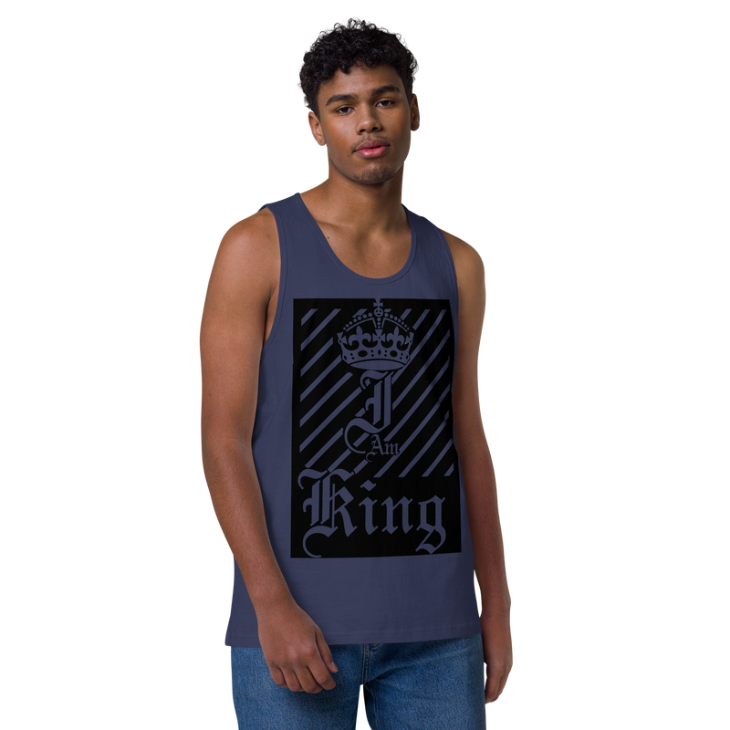 I am King Men’s premium tank top