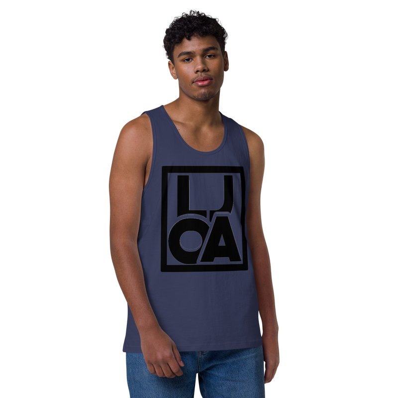 Lion Of Judah Apparel Black new logo Men’s Premium Tank Top