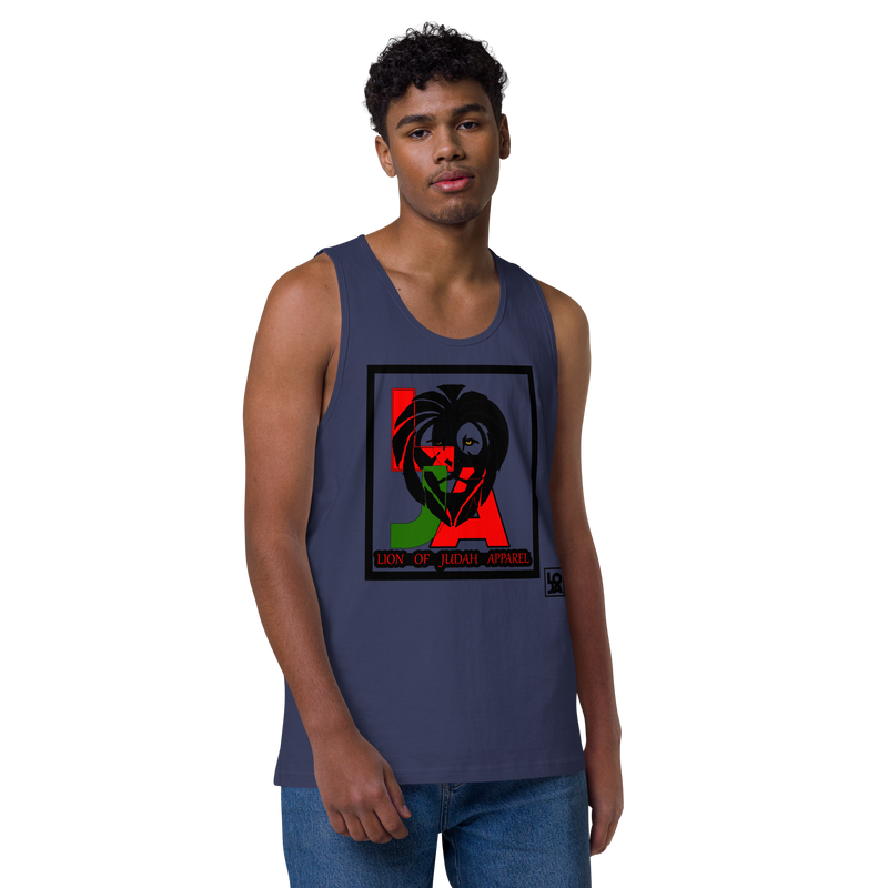 Lion Of Judah (L.O.J.A) Design Men’s Premium Tank Top