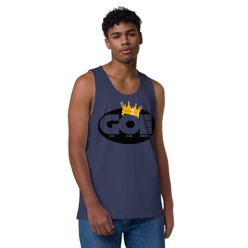 God Over Everything Design Men’s Premium Tank Top