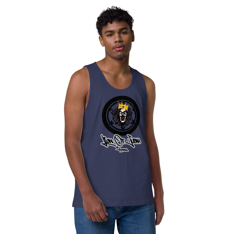 Lion Of Judah Apparel Lion Design Men’s Premium Tank Top