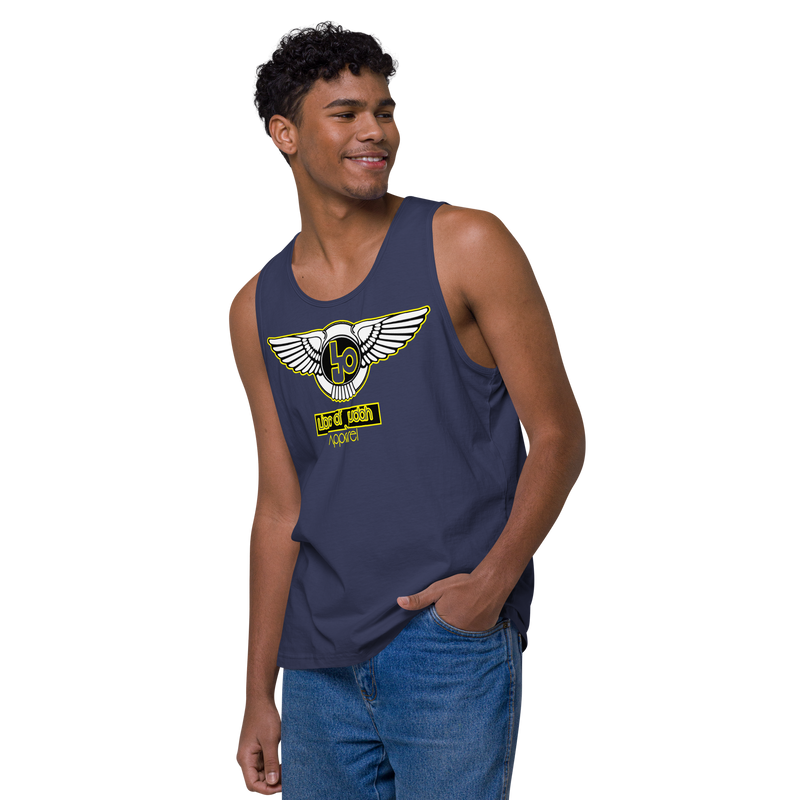 Lion Of Judah Yellow Design logo Men’s premium tank top