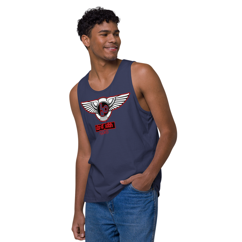 Lion Of Judah Red Design logo Men’s premium tank top